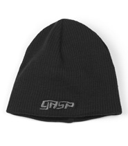 Hardcore Beanie fr�n Gasp. Basic design with a good fit, made in a mixture of wool and acrylic to get a good shape even after a heavy leg routine.