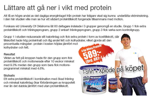 Lättare att gå ner i vikt med protein