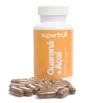 Acai med Guarana fr�n Superfruit. Superfrukten Guaran�/Paullinia cupana �r rik p� naturlig energi och antioxidanter. Guaran� inneh�ller �ven ett naturligt koffein.
