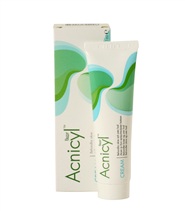 Acnicyl cream fr�n Antula. Acnicyl avl�gsnar d�da hudceller p� ett skonsamt s�tt och l�ser upp igent�ppta porer och f�rhindrar bakterietillv�xt som annars orsakar aknebildning.