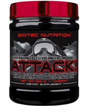 Attack! fr�n Scitec. Attack �r en avancerad l�g-kalori pre-workoutprodukt som intas f�re tr�ning.