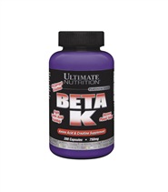 Beta-K fr�n Ultimate Nutrition. Styrka och pump i en enda liten kapsel! F� ordentlig pump i tr�ningen.