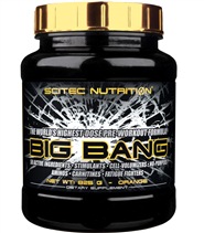 Big Bang fr�n Scitec. Kraftfull pre-workout produkt med 50 aktiva ingredienser och en l�g halt kolhydrater.