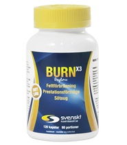 BURN X3, Fettf�rbr�nning - Svenskt Kosttillskott