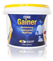 Core Gainer fr�n Svenskt Kosttillskott. Core Gainer �r ett n�ringstillskott f�r personer som har sv�rt att �ka i vikt eller beh�ver maximera uppbyggnad och �terh�mtning.