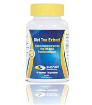 Diet Tea Extract fr�n Svenskt Kosttillskott. Superkoncenterat extrakt fr�n gr�nt t� med h�g halt EGCG.
