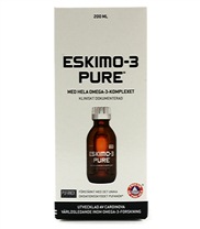 Eskimo-3 Pure flytande fr�n Hela Pharma. �nnu en av de rena Eskimo-3 produkterna fast i flytande form. Eskimo-3 pure flytande har en naturigt god smak av apelsin!