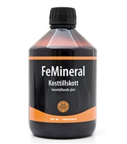 Femineral fr�n Donsbach. �r du blek, irriterad, tr�tt, har kalla h�nder och f�tter- d� kan du ha l�ga j�rnniv�er och �r d� i behov av j�rntillskott s�som FeMineral. 