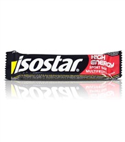 High energy bar fr�n Isostar. Idealiskt energitillskott under tr�ning och t�vling, men �ven under andra former av aktiviteter d�r tillskott av energi beh�vs.
