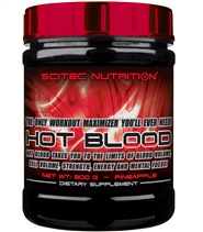 Hot Blood fr�n Scitec. Hot Blood fr�n Scitec ger dig volym, pump, styrka och tr�ningsfokus.