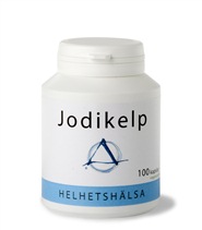 Jodikelp fr�n Helhetsh�lsa. Jodikelp �r ett jodtillskott framst�llt av pulvriserade Kelp-alger.