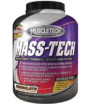 Mass-Tech fr�n MuscleTech. Kr�mig gainer med muskelbyggande protein och energigivande kolhydrater fr�n MuscleTech.