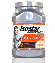 Mass gainer fr�n Isostar. Isostar Powerplays n�ringsexperter rekommenderar att du dricker Mass Gainer under intensiva tr�ningspass l�ngre �n en timma eller efter tr�ning f�r att �ka �terh�mtningen.