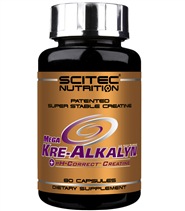 Mega Kre-Alkalyn fr�n Scitec. Kre-Alkalyn �r ett pH-buffrat kreatintillskott som n�r muskelcellen med full styrka.