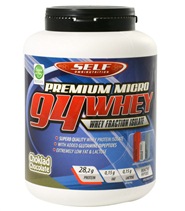 Micro Whey 94 fr�n Self Omninutrition. Marknadens renaste proteintillskott. Otroliga 94% protein fr&aring;n isolerat vassleprotein.