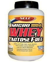 Micro Whey Lactose Free fr�n Self Omninutrition. Inneh�ller n�gonting s� unikt som ett proteintillskott fr�n vassleprotein som �r 100% laktosfritt.
