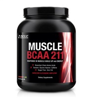 Muscle BCAA 211 fr�n Self Omninutrition. Innovativ l�sning som tillsammans med BCAA och koffein samt energigivande faktorer aktiverar muskeluppbyggnad.