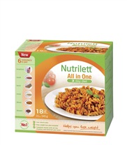 Nutrilett All in One fr�n Nutrilett. Paketet inneh�ller l�ckra m�ltider f�r tre dagar - frukost, lunch, middag, efterr�tt och tv� mellanm�l varje dag.