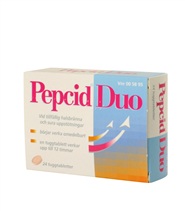 Pepcid duo, Receptfria L�kemedel - Johnson & Johnson