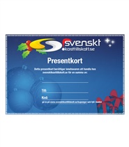 Presentkort fr�n Svenskt Kosttillskott. Ge bort ett presentkort till n�gon du tycker om!
