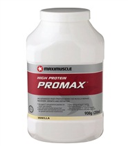 Promax fr�n Maximuscle. Ett gott, l�ttl�sligt och proteinrikt kosttillskott som du beh�ver f�r att bygga muskelmassa.