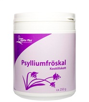 Psylliumfr�skal fr�n Alpha Plus. Psylliumfr�skal �r v�ldigt sn�lla mot magen och har en sv�llande effekt p� 40 - 50 g�nger sin storlek.