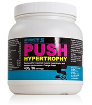 Push Hypertrophy fr�n Strength. Push Hypertrophy �r en avancerad prestationsh�jare med de b�sta kostillkotten i fungerande m�ngder.