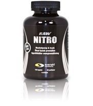 RAW Nitro fr�n Svenskt Kosttillskott. RAW Nitro �r en 100% stimfri pre-workoutprodukt som ger rej�lt tryck under och efter tr�ningspasset.