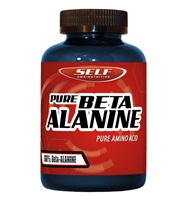 Beta-Alanine  fr�n Self Omninutrition. Genom att ta beta-alanin absorberas sura v�tejoner och muskeln f�r ett b�ttre pH att arbeta i vilket medf�r en v�l fungerande muskelfunktion. 