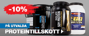 10% utvalda proteintillskott