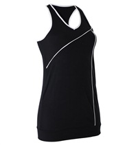 Sport Logo Singlet fr�n R�hnisch Sportswear. V-ringad �rml�s tr�ningstopp i sk�n mjuk microfiber.