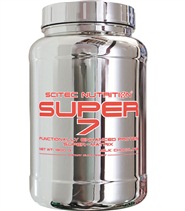 Super 7 fr�n Scitec. Premiumprotein som best�r av sju h�gv�rdiga animaliska proteink�llor.