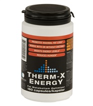 Therm-X Energy fr�n Nutrivision. Therm-X Energy inneh�ller extrakt fr�n �rter och gr�nt te f�r en aktiv livsstil.