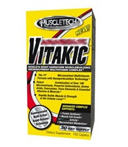 Vitakic fr�n MuscleTech. Komplett tillskott av vitaminer, mineraler, antioxidanter och aminosyror som anv�nds av IFBB proffs s� som Jay Cutler.