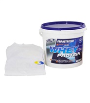 Whey Protein  fr�n Svenskt Kosttillskott. Just nu f�r en en snygg t-shirt p� k�pet vid k�p av 1 kg och 4 kg Whey Protein