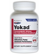 Yok3d fr�n USP Labs. Blandningen i Yok3d �r ganska enkel - men ingredienserna �r inte som n�gon annan kv�veoxid pump produkt