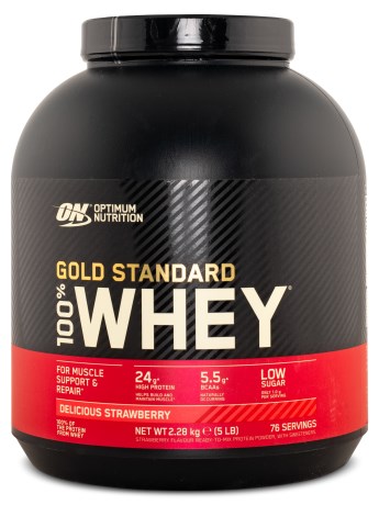 Miniatyrbild 100% Whey Gold Standard, Jordgubb, 2273 g