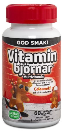 Miniatyrbild Active Care Vitaminbjrnar Cola, 60 tuggisar