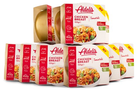 Miniatyrbild Aldelis Chicken Breast in Tomato Sauce, 12 x 155 g