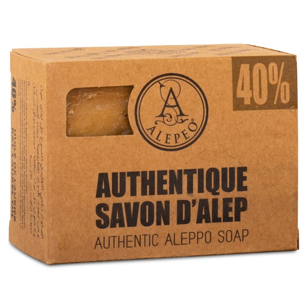 Aleppotvål 40 % Lagerbärsolja, 200 g