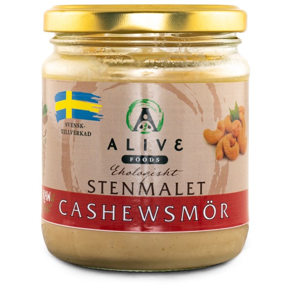 Alive Foods Stenmalet Cashewsmör Eko 260 g