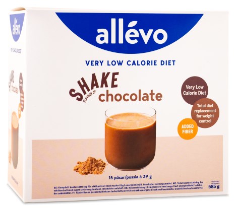 Miniatyrbild Allevo VLCD Shake , Chocolate, 15 portioner