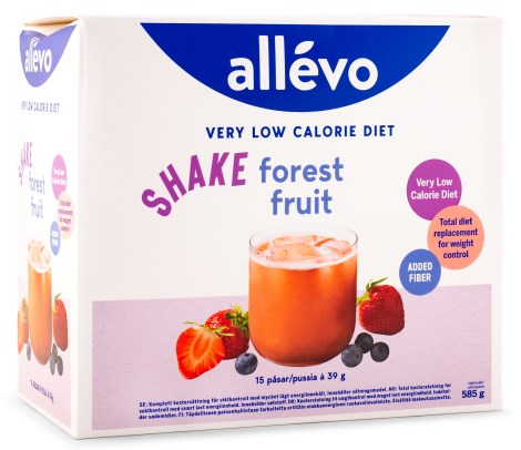 Miniatyrbild Allevo VLCD Shake , Forest Fruit, 15 portioner