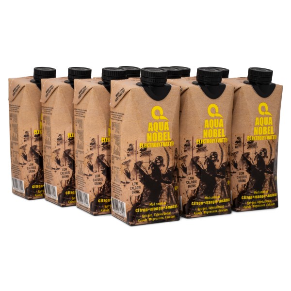 Aqua Nobel Elektrolytvatten, Ananas/Citron/Mango, 12-pack
