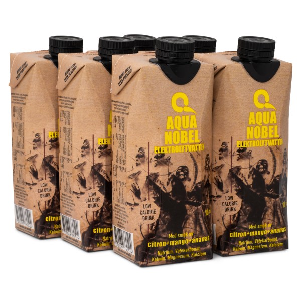Aqua Nobel Elektrolytvatten, Ananas/Citron/Mango, 6-pack