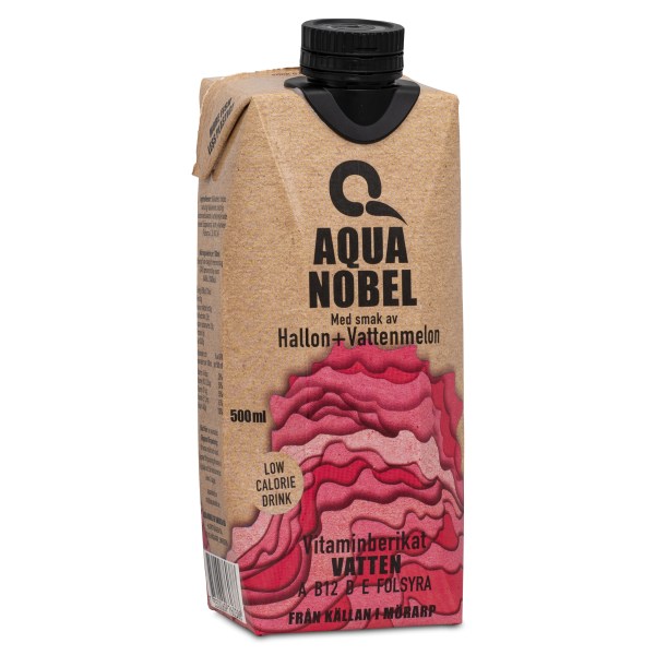 Aqua Nobel Vitaminberikat Källvatten Alive, Hallon & Vattenmelon, 6-pack