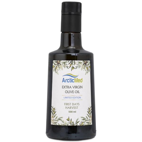 ArcticMed Extra Virgin Olivolja Limited Edition, 500 ml | Hälsa - Omega-fettsyror - Omega-9 | Gymkraft
