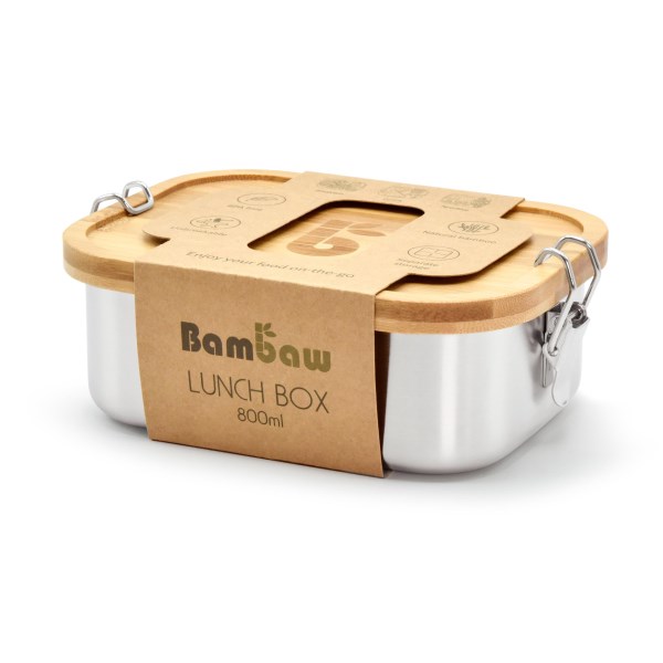 Bambaw Lunch Box Bamboo Lid 800 ml