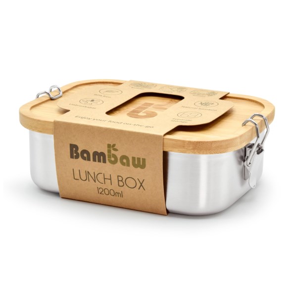 Bambaw Lunch Box Bamboo Lid 1200 ml