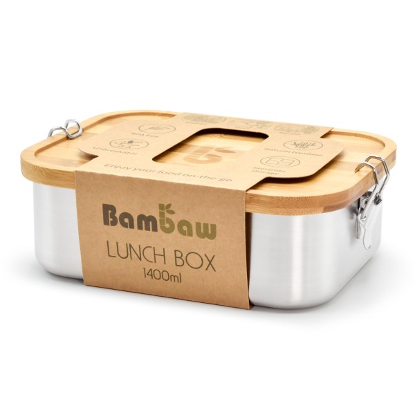 Bambaw Lunch Box Bamboo Lid 1400 ml